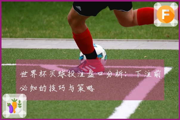 世界杯买球投注盘口分析：下注前必知的技巧与策略