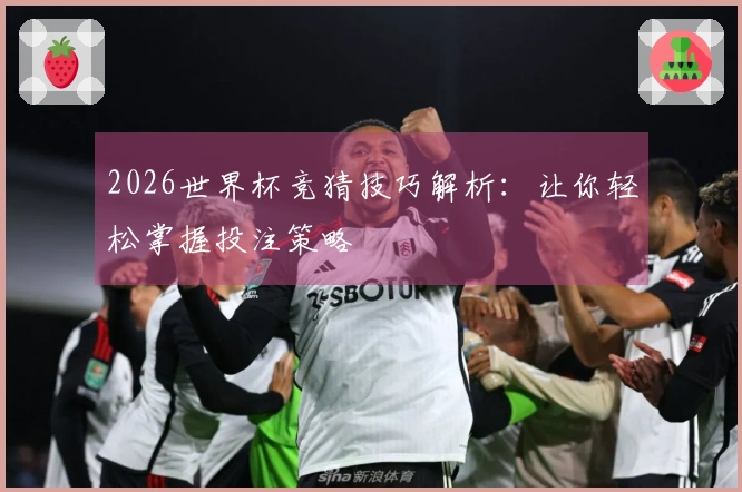 2026世界杯竞猜技巧解析：让你轻松掌握投注策略